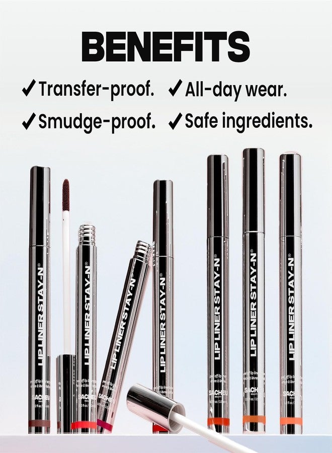 ساتيو محدد شفاه ساشيو STAY-N Peel Off Lip Stain — لون شفاه مقاوم للماء يدوم طويلاً مع حمض الهيالورونيك وفيتامين E — لمسة نهائية غير لامعة مقاومة للانتقال، نباتي وخالٍ من القسوة (أحمر أو غير ذلك) - Image 5